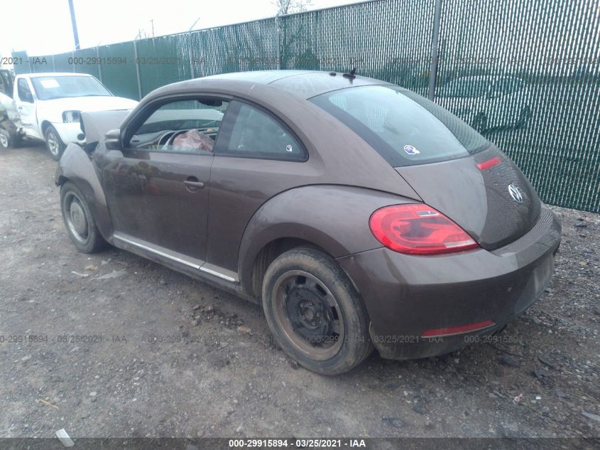 2013 VOLKSWAGEN BEETLE COUPE 2.5L 3VWJP7AT1DM602794