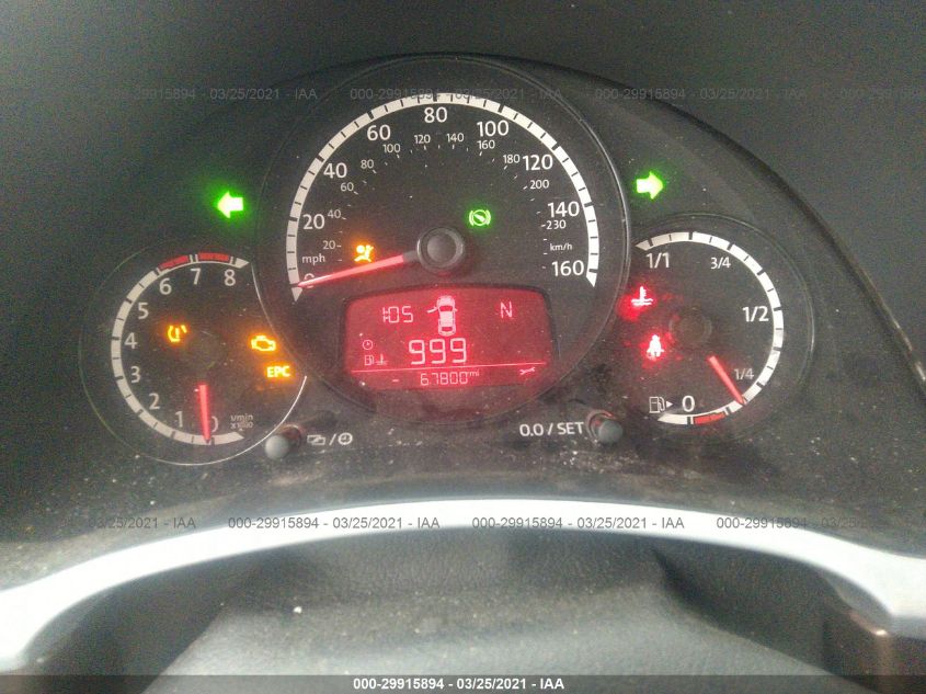 2013 VOLKSWAGEN BEETLE COUPE 2.5L 3VWJP7AT1DM602794