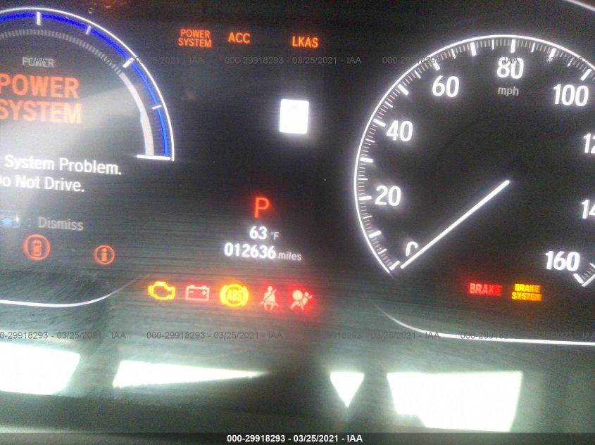 Auction sale of the 2019 HONDA ACCORD HYBRID , vin: 1HGCV3F53KA019630, lot number: 29918293