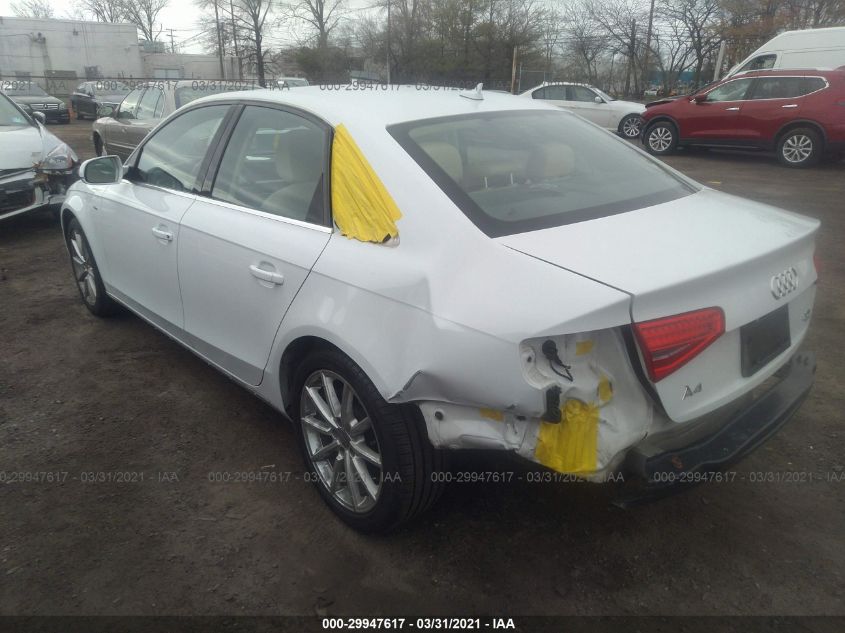 2014 AUDI A4 PREMIUM PLUS WAUFFAFL3EN006818