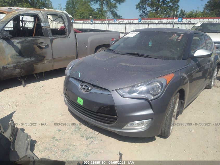 2013 HYUNDAI VELOSTER W/BLACK INT KMHTC6AD7DU142316