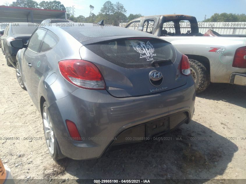 2013 HYUNDAI VELOSTER W/BLACK INT KMHTC6AD7DU142316