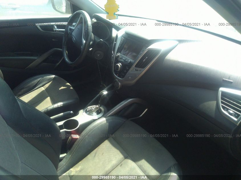 2013 HYUNDAI VELOSTER W/BLACK INT KMHTC6AD7DU142316