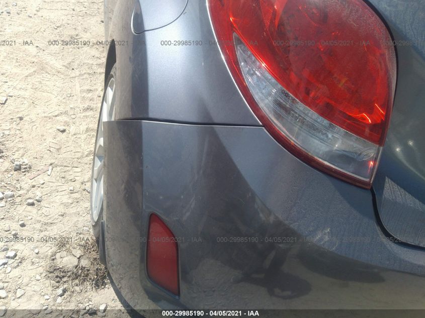 2013 HYUNDAI VELOSTER W/BLACK INT KMHTC6AD7DU142316