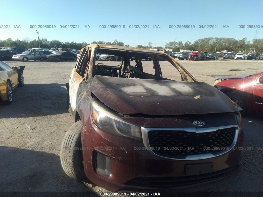 2016 KIA SEDONA LX KNDMB5C17G6085293