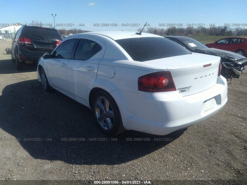 2013 DODGE AVENGER VIN: 1C3CDZAB7DN630231