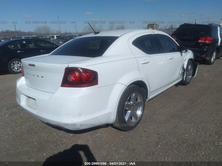2013 DODGE AVENGER VIN: 1C3CDZAB7DN630231