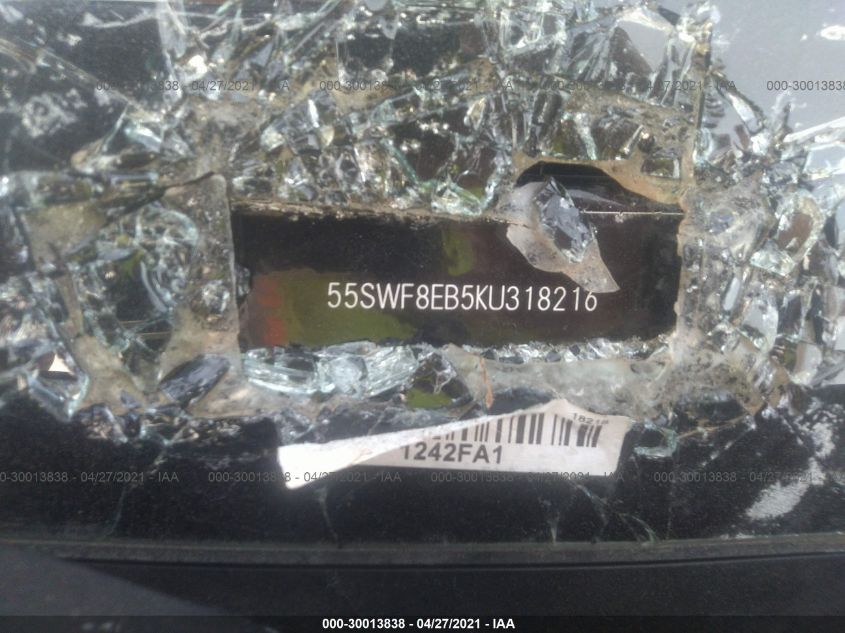 2019 MERCEDES-BENZ C-CLASS C 300 55SWF8EB5KU318216