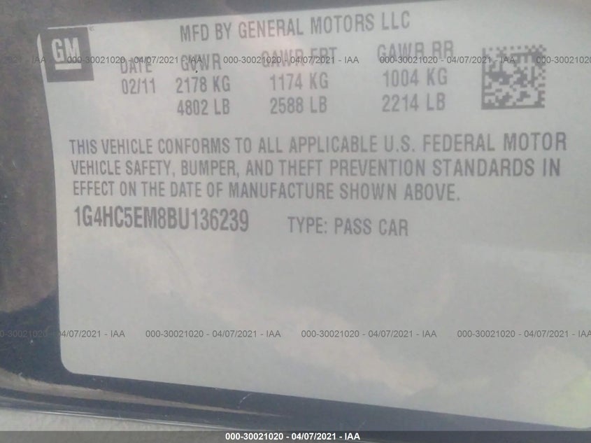 Buick Lucerne 2011