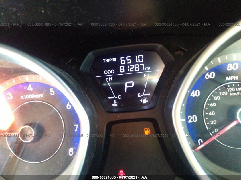 2013 HYUNDAI ELANTRA GLS PZEV KMHDH4AE2DU925482