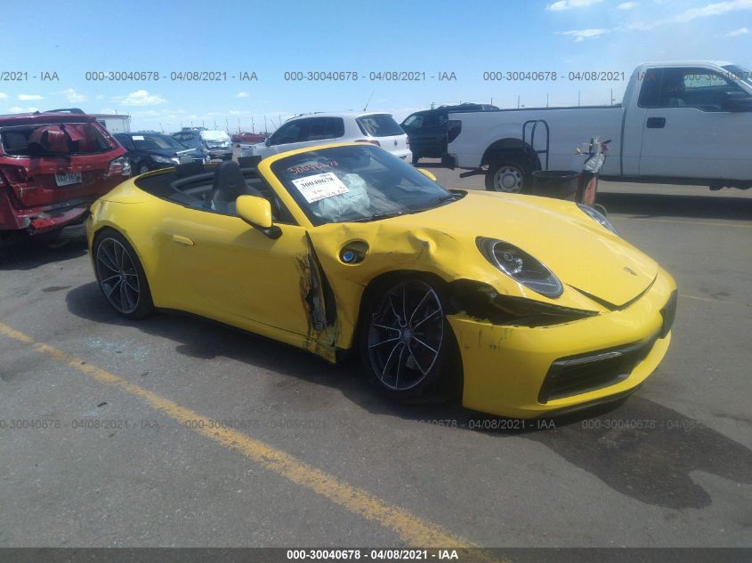 2021 PORSCHE 911, VIN: WP0CA2A97MS239168