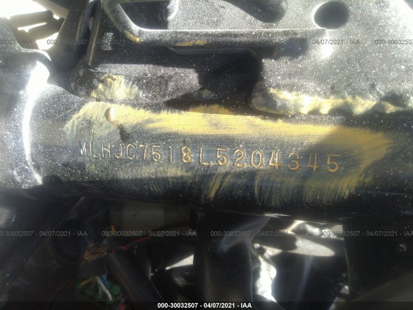 2020 HONDA GROM 125 MLHJC7518L5204345