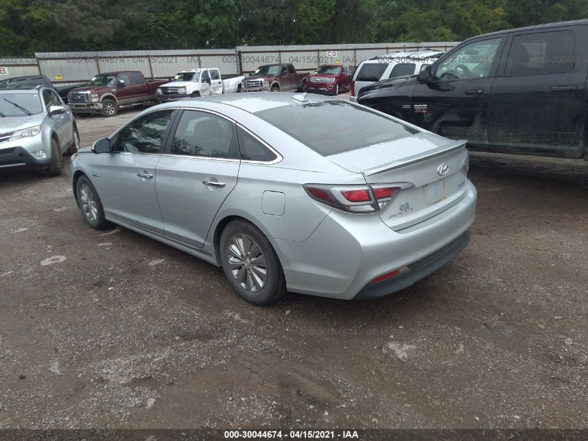 2017 HYUNDAI SONATA HYBRID SE KMHE24L14HA059596