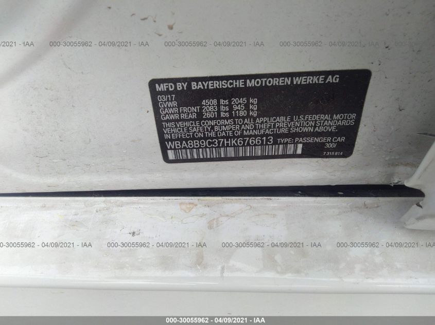 Фото: WBA8B9C37HK676613 - 9