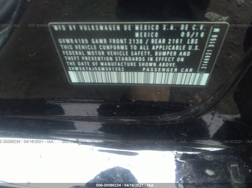 Volkswagen Jetta 2016 -auction- 8