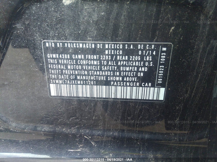 Volkswagen Jetta 2014 -auction- 8