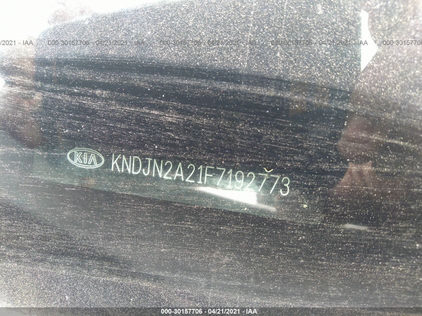 2015 KIA SOUL BASE KNDJN2A21F7192773
