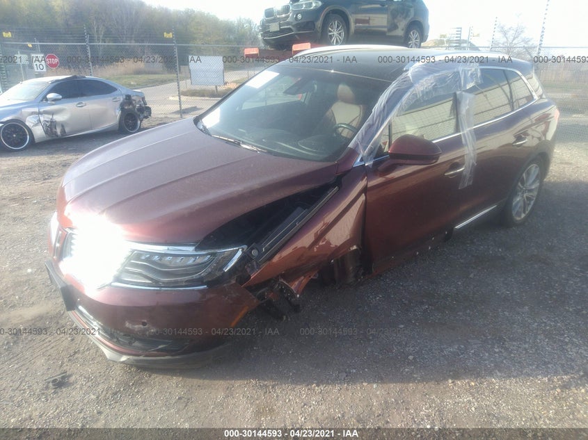 2016 LINCOLN MKX VIN: 2LMTJ8LP3GBL42097