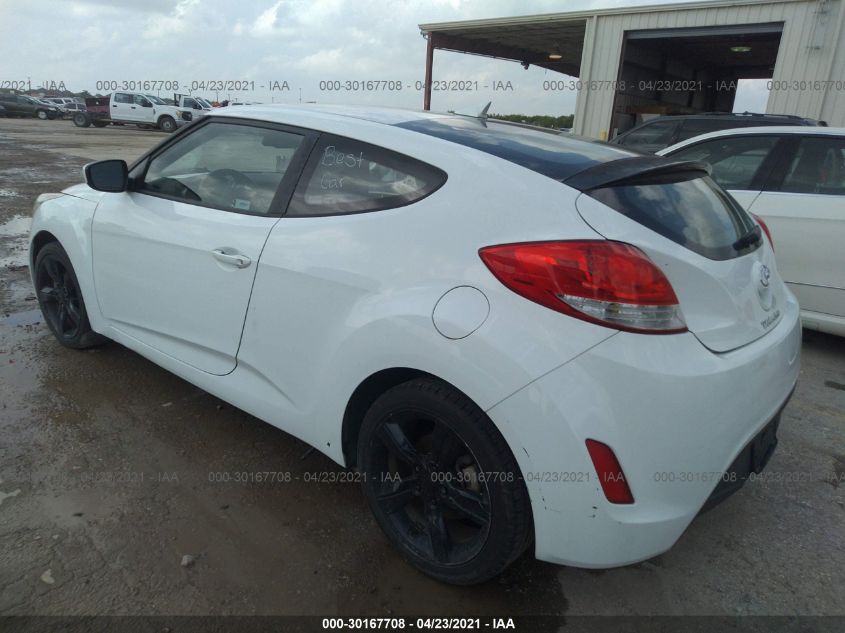 2013 HYUNDAI VELOSTER W/BLACK INT KMHTC6AD8DU179410