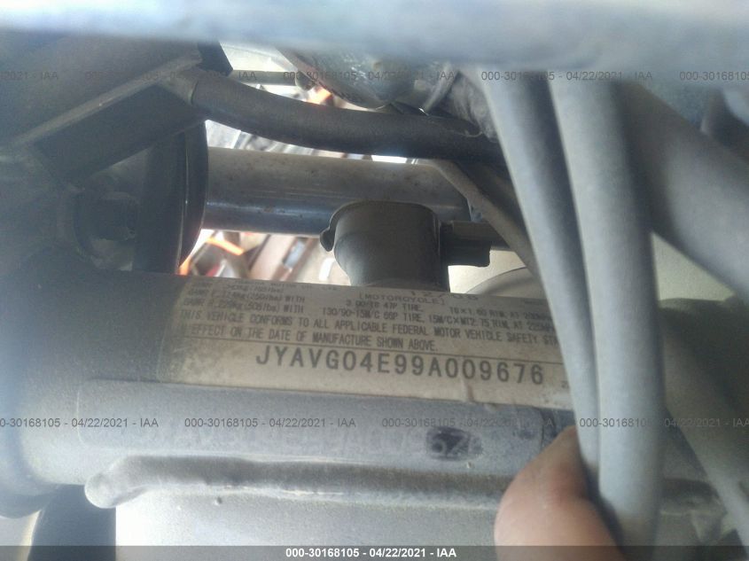 2009 YAMAHA XV250 JYAVG04E99A009676