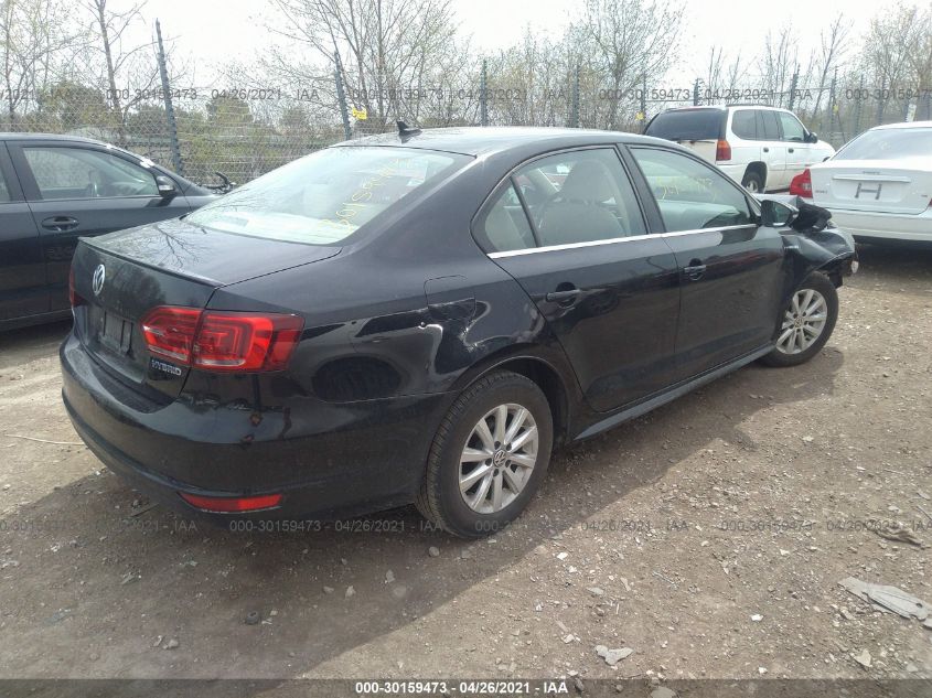 2013 VOLKSWAGEN JETTA SEDAN HYBRID SE 3VW637AJ1DM276351