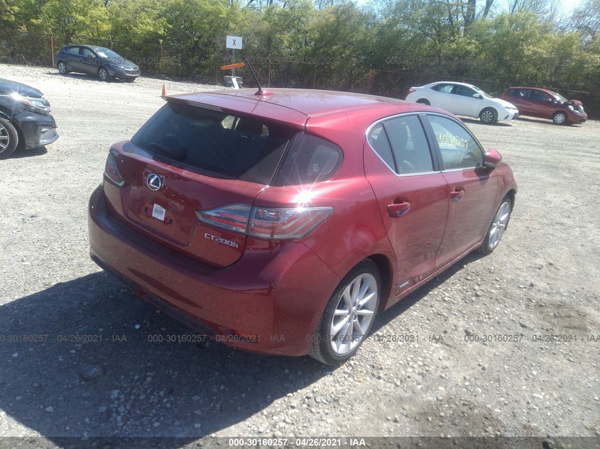 2013 LEXUS CT 200H VIN: JTHKD5BH3D2150447