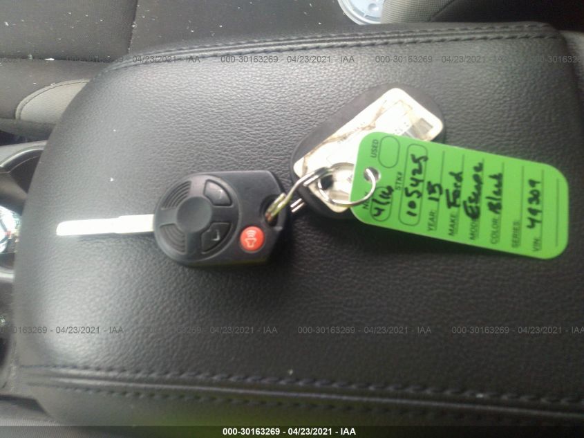 2015 FORD ESCAPE S 1FMCU0F71FUB49309
