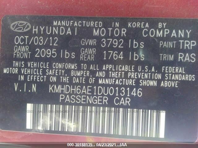 2013 HYUNDAI ELANTRA COUPE GS PZEV KMHDH6AE1DU013146