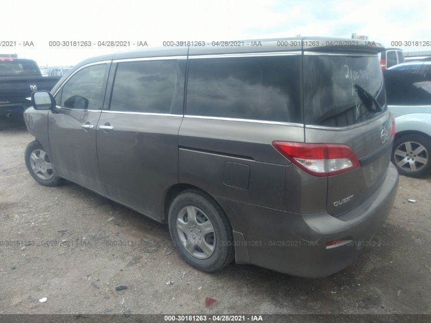 2015 NISSAN QUEST S JN8AE2KP4F9128486