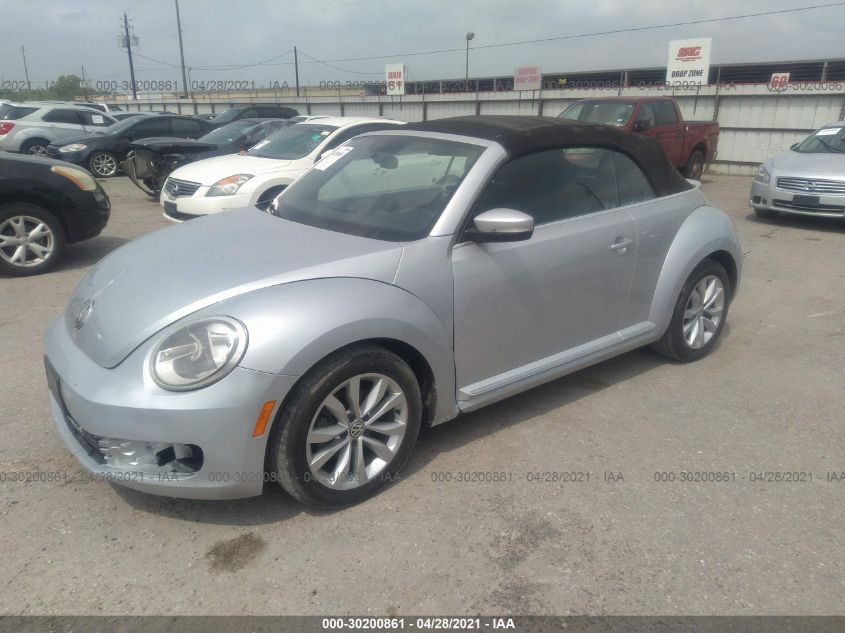 2014 VOLKSWAGEN BEETLE CONVERTIBLE 2.0L TDI W/SOUND/NAV 3VW5L7AT5EM821482