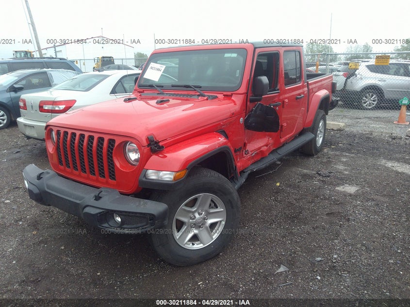 2021 JEEP GLADIATOR VIN: 1C6HJTAG0ML547293