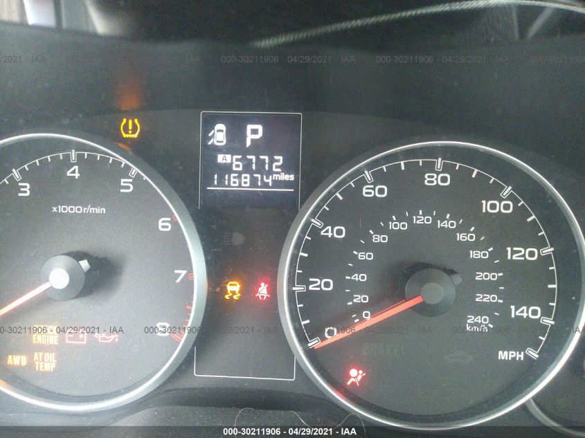 2013 SUBARU OUTBACK 2.5I 4S4BRBAC5D3200570
