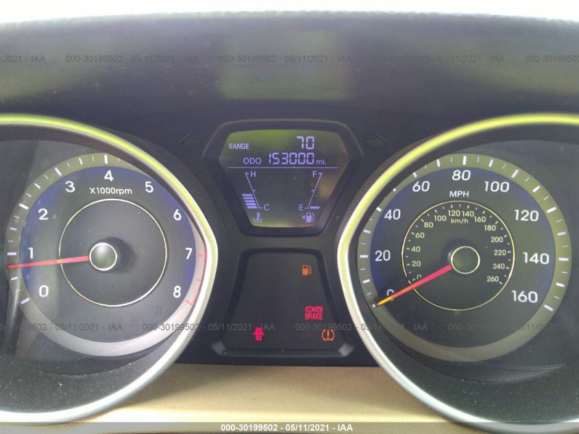 2013 HYUNDAI ELANTRA GLS KMHDH4AE5DU593831