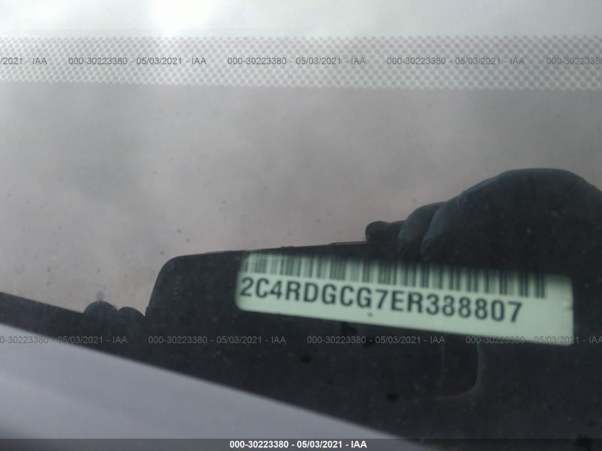 2014 DODGE GRAND CARAVAN SXT 2C4RDGCG7ER388807