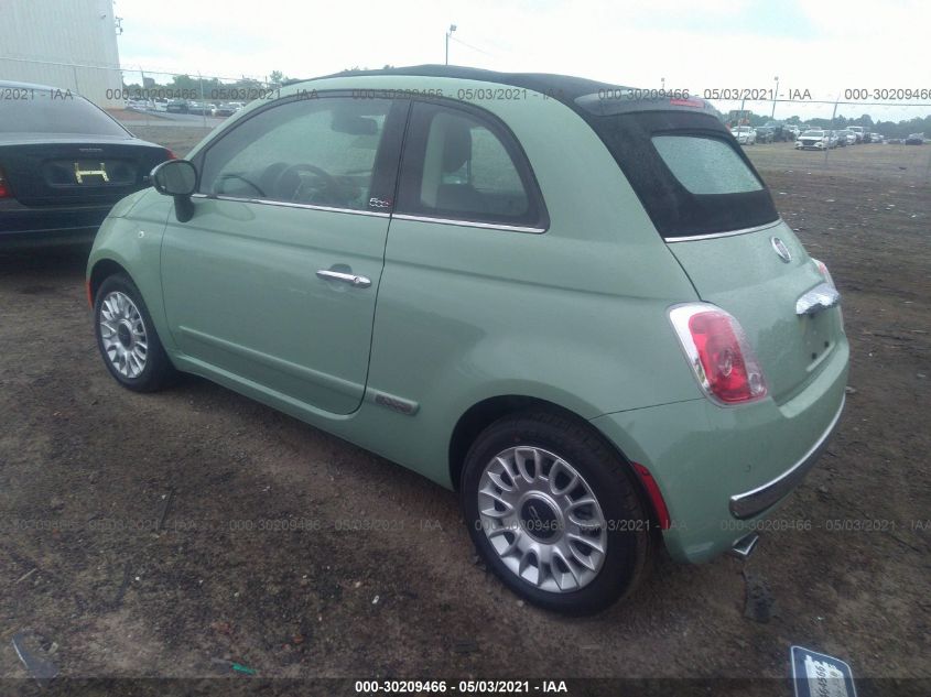 2015 FIAT 500C LOUNGE 3C3CFFER8FT580412