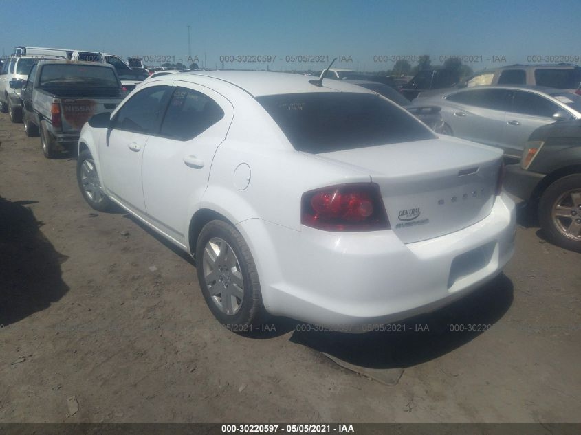 2013 DODGE AVENGER SE 1C3CDZAB4DN582722