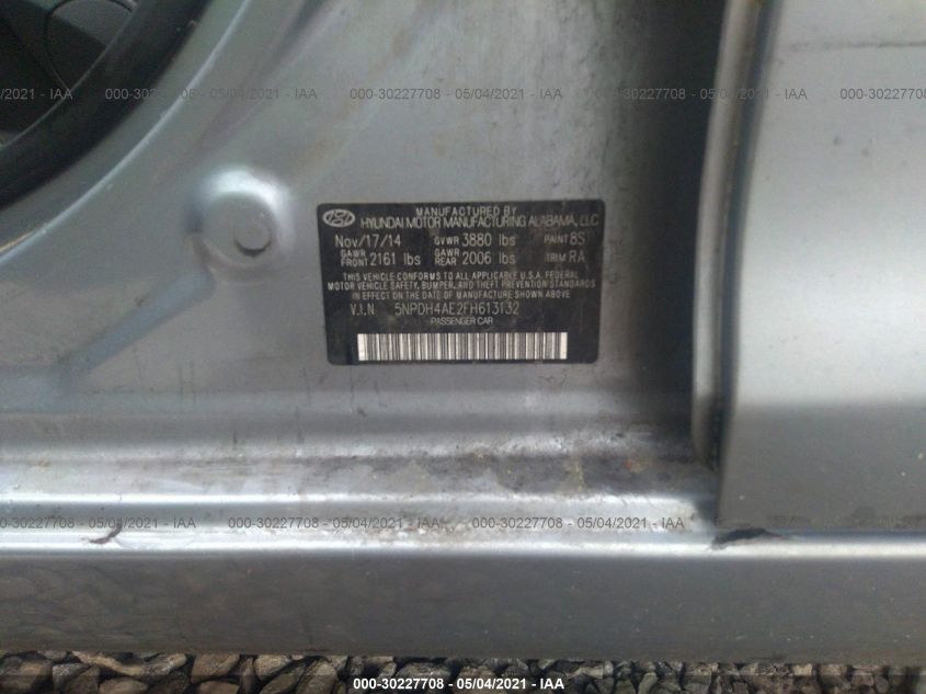 2015 HYUNDAI ELANTRA SE 5NPDH4AE2FH613132