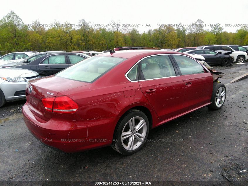 2015 VOLKSWAGEN PASSAT 2.0L TDI SE 1VWBV7A39FC085968