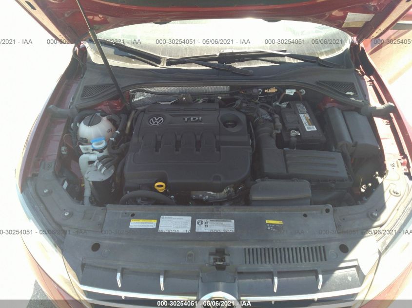 2015 VOLKSWAGEN PASSAT 2.0L TDI SE W/SUNROOF 1VWBV7A37FC059501