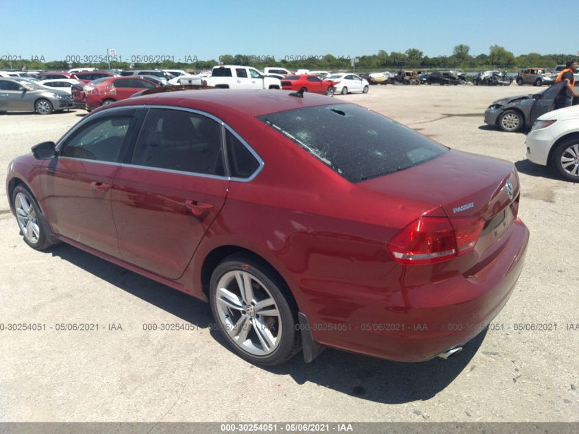 2015 VOLKSWAGEN PASSAT 2.0L TDI SE W/SUNROOF 1VWBV7A37FC059501
