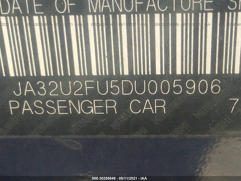 2013 MITSUBISHI LANCER ES JA32U2FU5DU005906