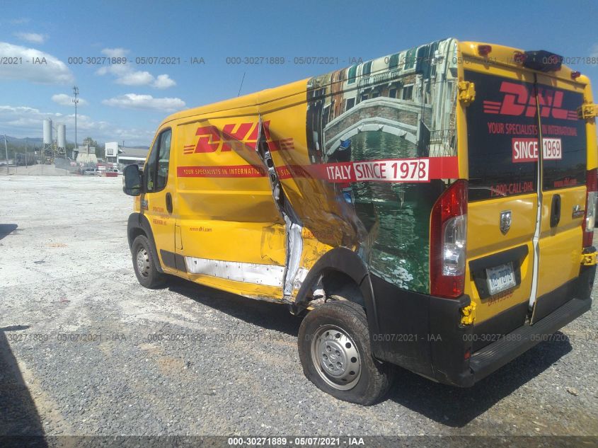 2019 RAM PROMASTER CARGO VAN 3C6TRVAG2KE540706