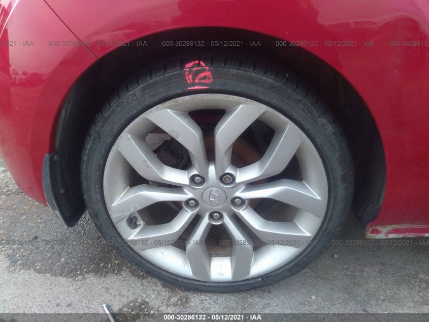 2013 HYUNDAI VELOSTER W/GRAY INT KMHTC6AD4DU133654