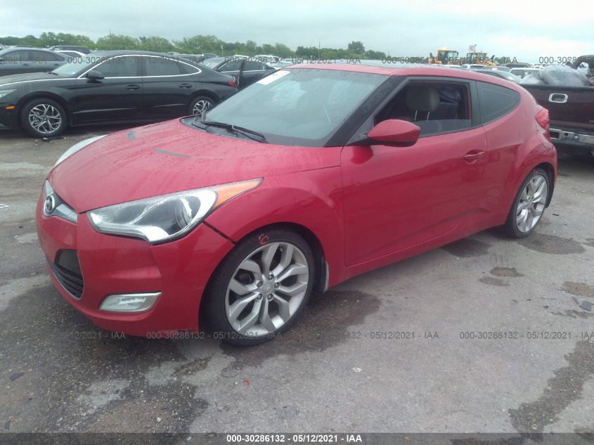 2013 HYUNDAI VELOSTER W/GRAY INT KMHTC6AD4DU133654