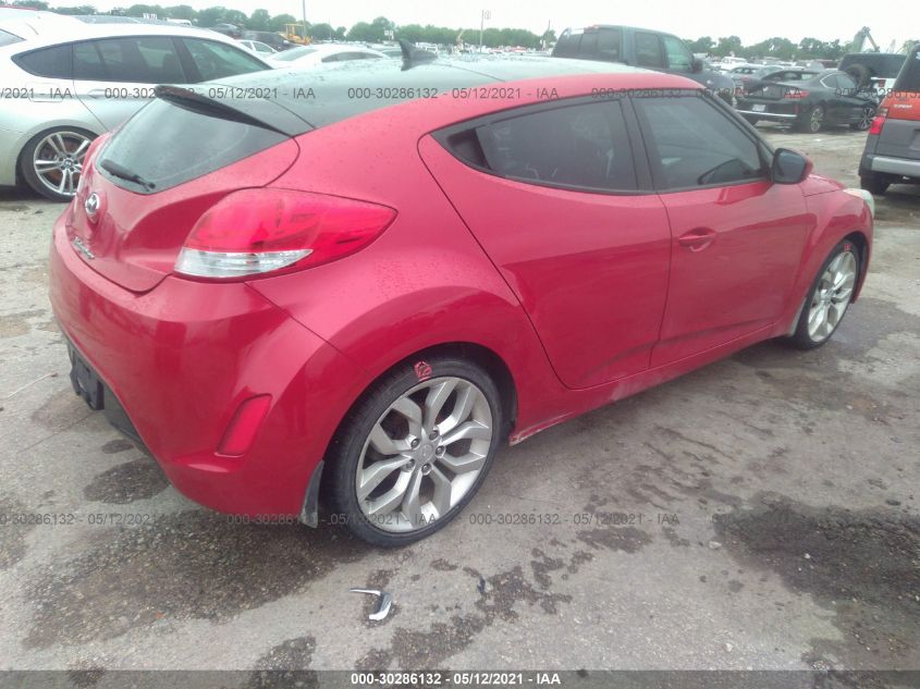 2013 HYUNDAI VELOSTER W/GRAY INT KMHTC6AD4DU133654