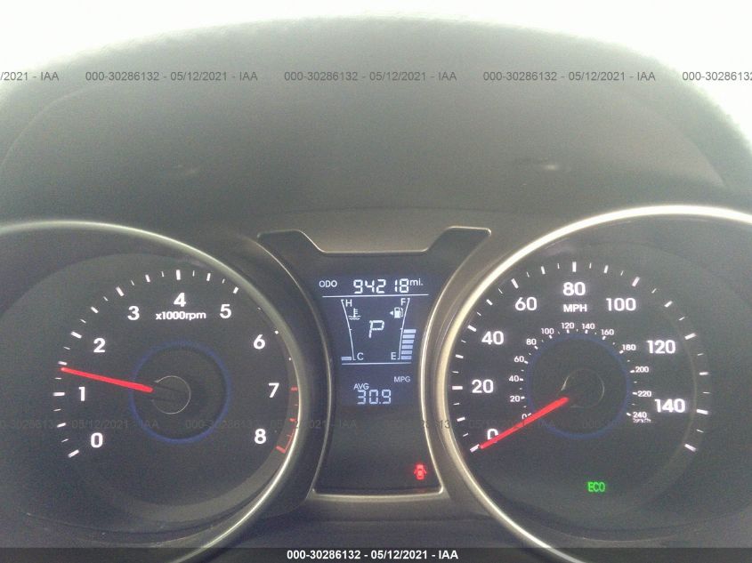 2013 HYUNDAI VELOSTER W/GRAY INT KMHTC6AD4DU133654