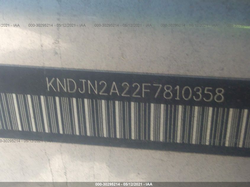 2015 KIA SOUL BASE KNDJN2A22F7810358