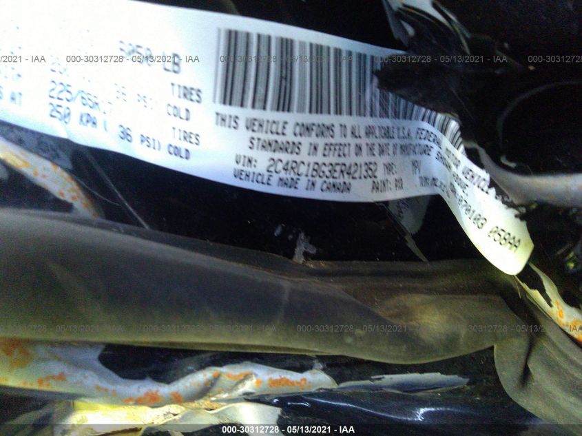2014 CHRYSLER TOWN & COUNTRY TOURING 2C4RC1BG3ER421352