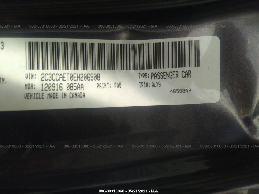 2014 CHRYSLER 300 300C 2C3CCAET0EH206908