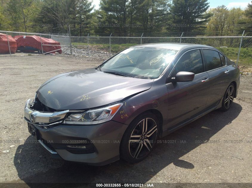 2016 HONDA ACCORD SEDAN SPORT 1HGCR2F56GA045063